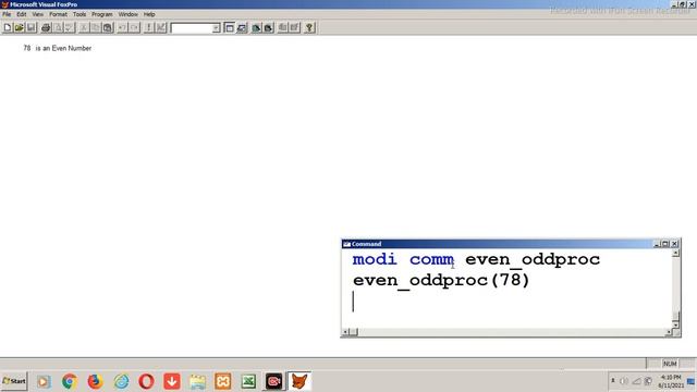 Even Odd Number Program In Visual Foxpro Using Procedure | Visual Foxpro Procedure Even Odd In Hind смотреть онлайн