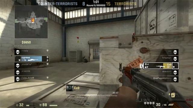 ESEA AK ace nuke CS:GO смотреть онлайн