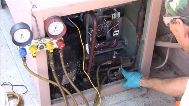 40 Year Old AC Split System PM With Check List Part 2 of 2, Static pressure testing смотреть онлайн