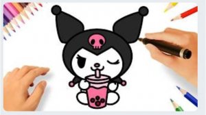 КАК РИСОВАТЬ КУРОМИ 🖤🎀