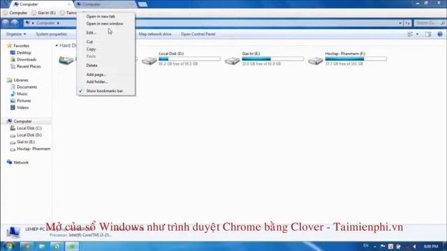 Sử dụng Clover để mở cửa sổ trên Windows như trong trình duyệt Chrome - http://taimienphi.vn смотреть онлайн