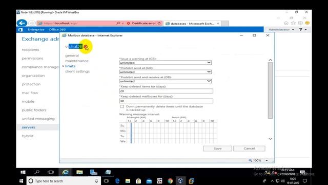 Basic Configuration of Mailbox Database in Exchange Server 2016, Video No. 10 смотреть онлайн