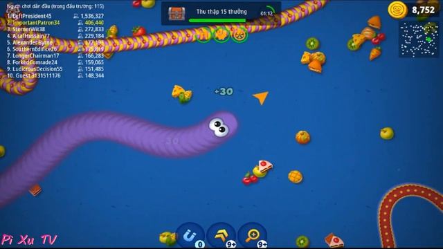 Rắn săn mồi Worms zone #137 - 0102s Pì Xu TV смотреть онлайн