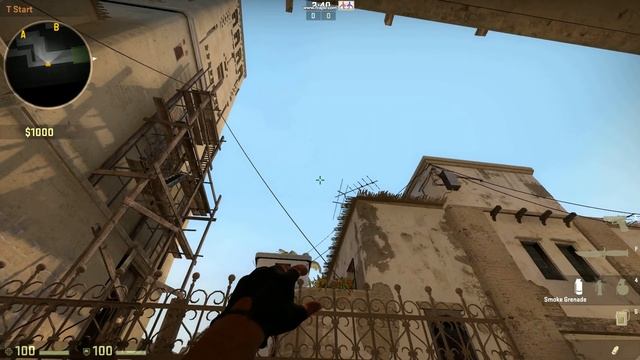 Consistent/easy smoke to window from T spawn on de_mirage смотреть онлайн