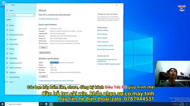 Cài win 10 Enterprise ltsc 2021 mới nhất giúp máy tính chạy nhanh mượt. Win 10 ltsc cho máy yếu смотреть онлайн