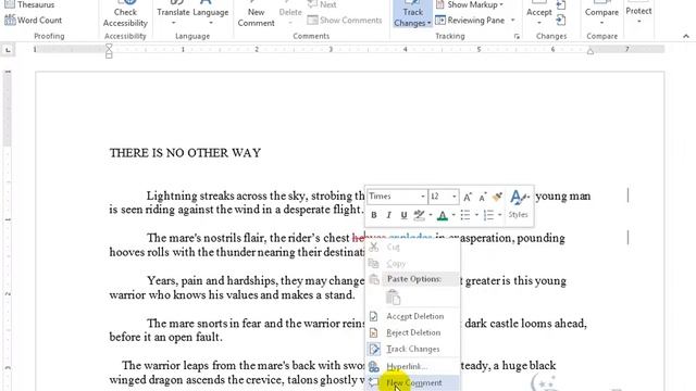 Microsoft Word 2016: Track Changes with Comments смотреть онлайн