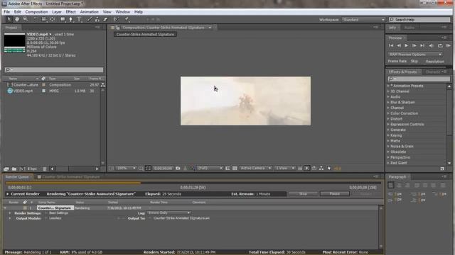 [Tutorial] [Camtasia, AE, PS] Counter-Strike Animated Signature смотреть онлайн