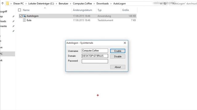 Windows: Automatische Benutzeranmeldung (AutoLogon/Auto-Login) смотреть онлайн
