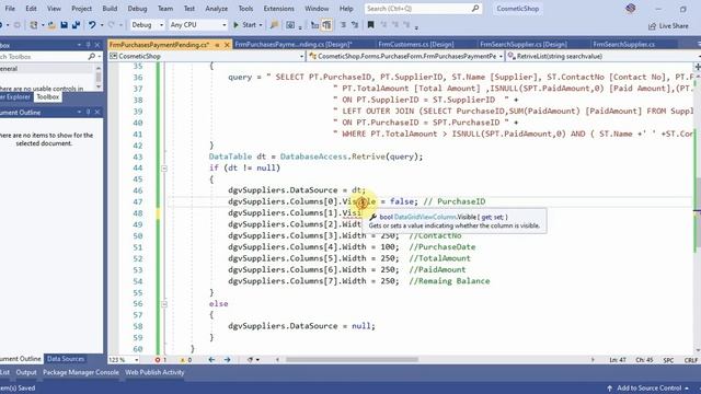 Cosmetic Shop System Part 41 Purchase Payment Pending List in C# C Sharp смотреть онлайн