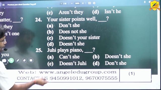 Teaser Sheet (Class Sheet) II Question Tag & Subject Verb Agreement - 01 II By- Dhirendra Yadav смотреть онлайн