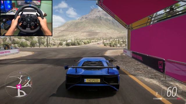 Forza Horizon 5 - Lamborghini Aventador Superveloce | Logitech G923 Gameplay | Lamborghini Gameplay смотреть онлайн