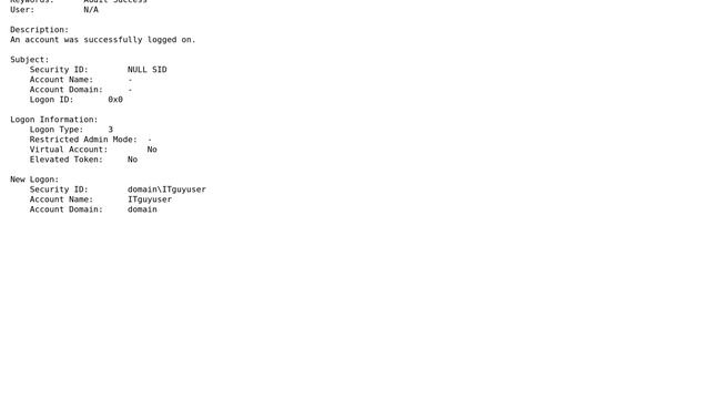 How to determine why Windows security event log ID 4624 are occurring and what is being done on... смотреть онлайн