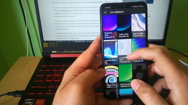 Sony Xperia S Cosmic Flow Live Wallpaper APK For Android Devices смотреть онлайн