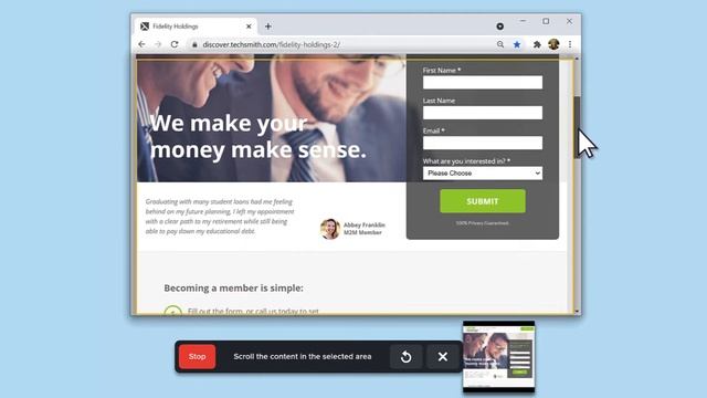 Capture a Scrolling Area with Snagit смотреть онлайн