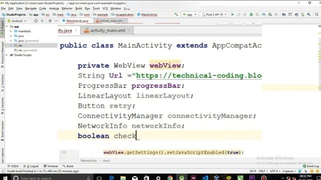 How to convert website into android app || Android studio tutorial - Part 3 смотреть онлайн
