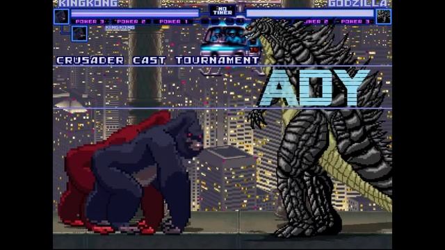 GODZILLA VS KING KONG | MUGEN BATTLE смотреть онлайн