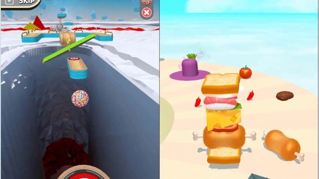 Going Balls Vs Sandwich Runner All Levels NEW UPDATE Gameplay Android, iOS #89 смотреть онлайн