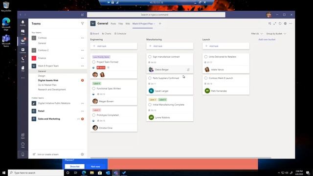 Microsoft Teams - Managing Team Tasks with Planner смотреть онлайн
