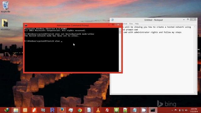 How to create a hosted network using the command prompt cmd смотреть онлайн