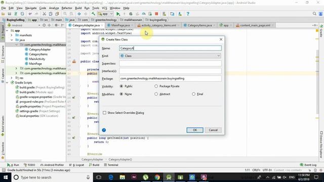 How to make Category Item Activity, Buy & Sell App part 4 смотреть онлайн