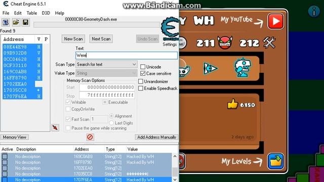 Geometry Dash HACKED/\ How I Hack Text смотреть онлайн