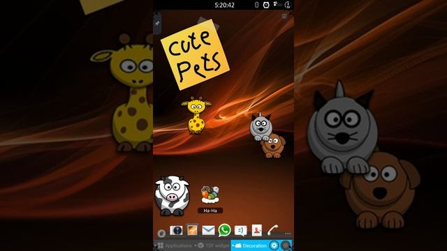 Cute Pets pendants live wallpaper for TSF shell on Android Apps смотреть онлайн