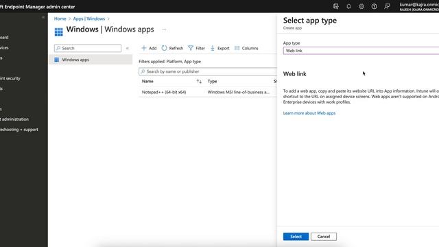 MS84 - How to push the "Web Link" to Windows devices via Intune MDM смотреть онлайн