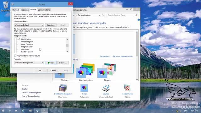 Windows 10 Primer : How to Change Sound Color and Screen Saver Setting смотреть онлайн