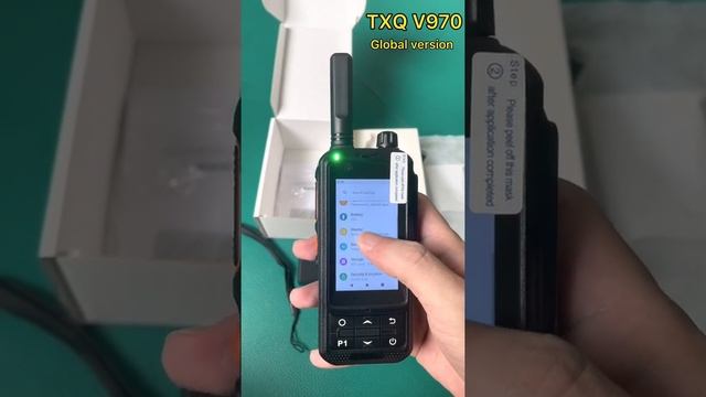TXQ V970 Global version of Zello Walkie Talkie, Android 9.0 смотреть онлайн