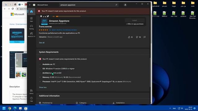 مشكلة اختفاء Amazon Appstore و المواصفات الللازمة لتثبيثه смотреть онлайн