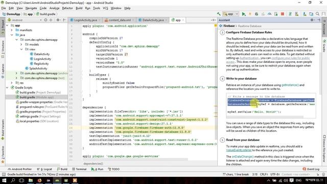 8. Android save data to Firebase database смотреть онлайн