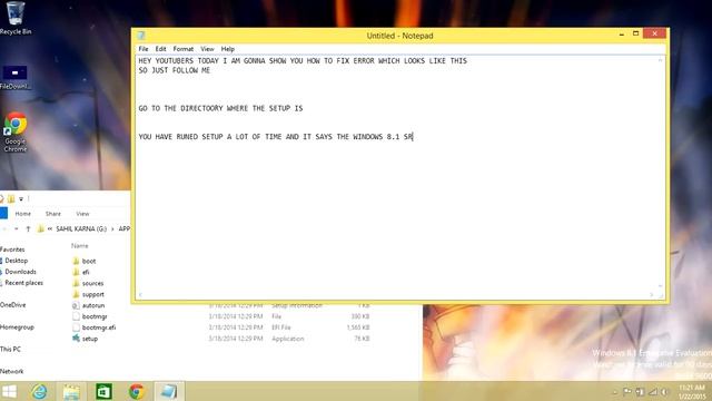 how to fix error windows 8.1 installation has failed ( works for all windows installation ) смотреть онлайн
