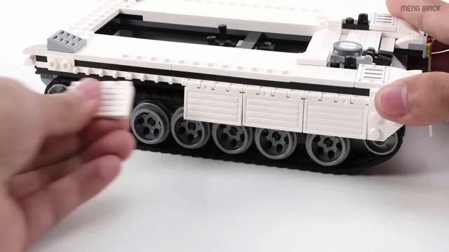 Lego China Enlighten 3206 Military Transport Army Corps Armored Tank - MengBrick Build смотреть онлайн