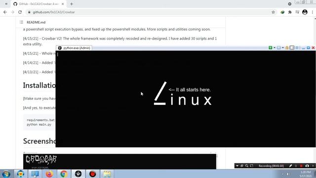 Crowbar - A windows post exploitation tool смотреть онлайн