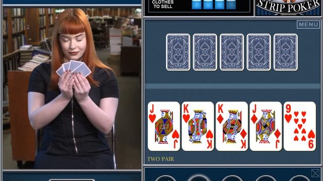 RacyRivals Strip Poker, Naomi in the bookstore cheap. смотреть онлайн