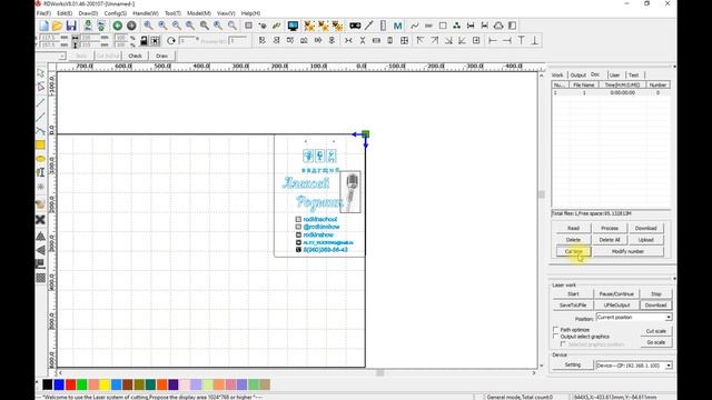 Как рассчитать время выполнения макета на контроллере RUIDA из программы RDWorks. часть 2 смотреть онлайн