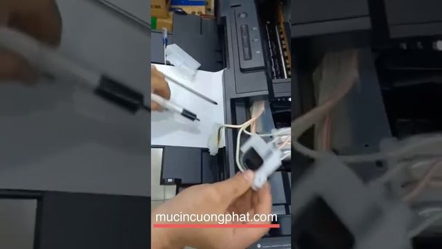 Video hướng dẫn hút mực thủ công bằng xi lanh cho Epson L1800, L1300 Tại Long Cường Phát смотреть онлайн