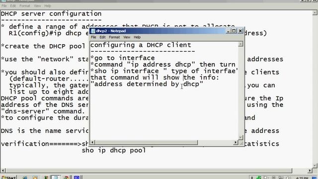 cisco Basic DHCP configuration смотреть онлайн