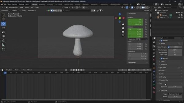 Generating 3D Models AI Dora Website with Meshy and Blender