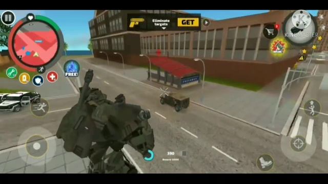 Rope Hero vice town tank transformer vs robots android play game смотреть онлайн