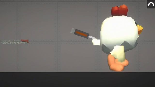 Chicken gun in Melon playground 6! смотреть онлайн
