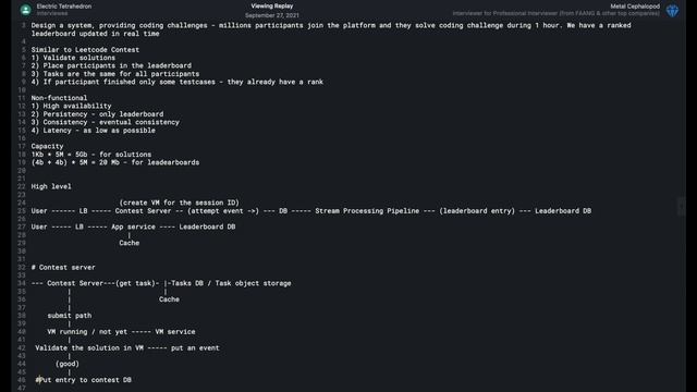 System Design interview with an Amazon engineer: Build LeetCode смотреть онлайн