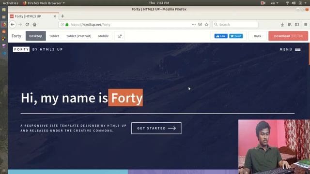 Creating a Responsive Website under 10 minutes | Host with GitHub | #HTML5_UP смотреть онлайн