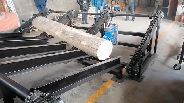 Линия подачи бревен производства ПО "Диаком" смотреть онлайн