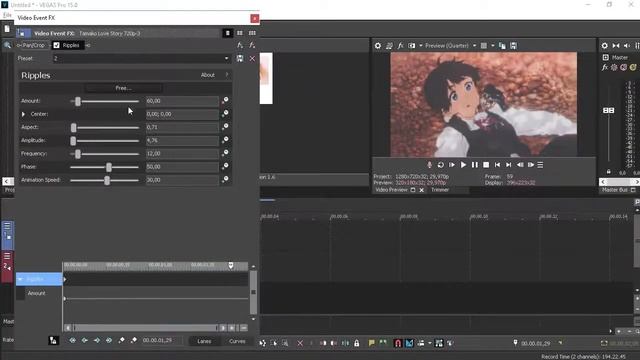 Vegas Pro 15:Water Ripple Tutorial смотреть онлайн