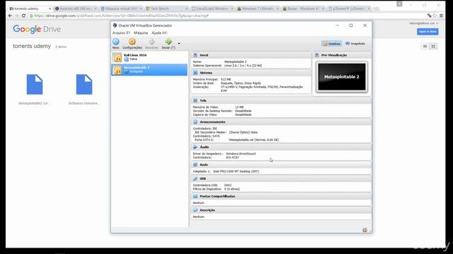 Instalação e configuração do Metasploitable смотреть онлайн