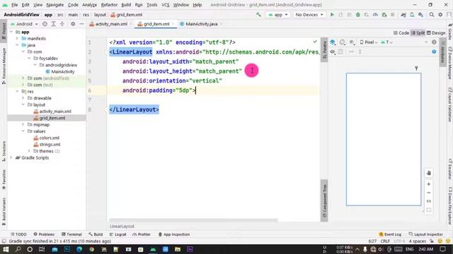 Android Bangla Tutorial 7.57 - gridview android studio example (Part-1) смотреть онлайн