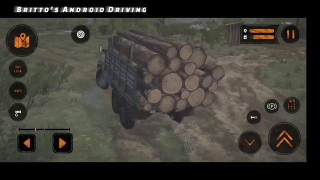 SPINTIRES MUDRUNNER Android-Gameplay (Transporting Heavy Log Loads On Extreme Roads) смотреть онлайн