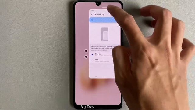 Chế độ một tay trên Samsung A22 Android 11 смотреть онлайн