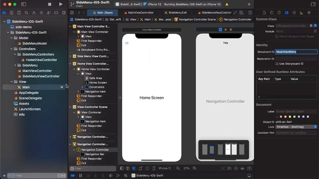 Side Menu Example in iOS Swift | Side navigation Menu IOS Swift Xcode No Library Needed Apple Iphon смотреть онлайн